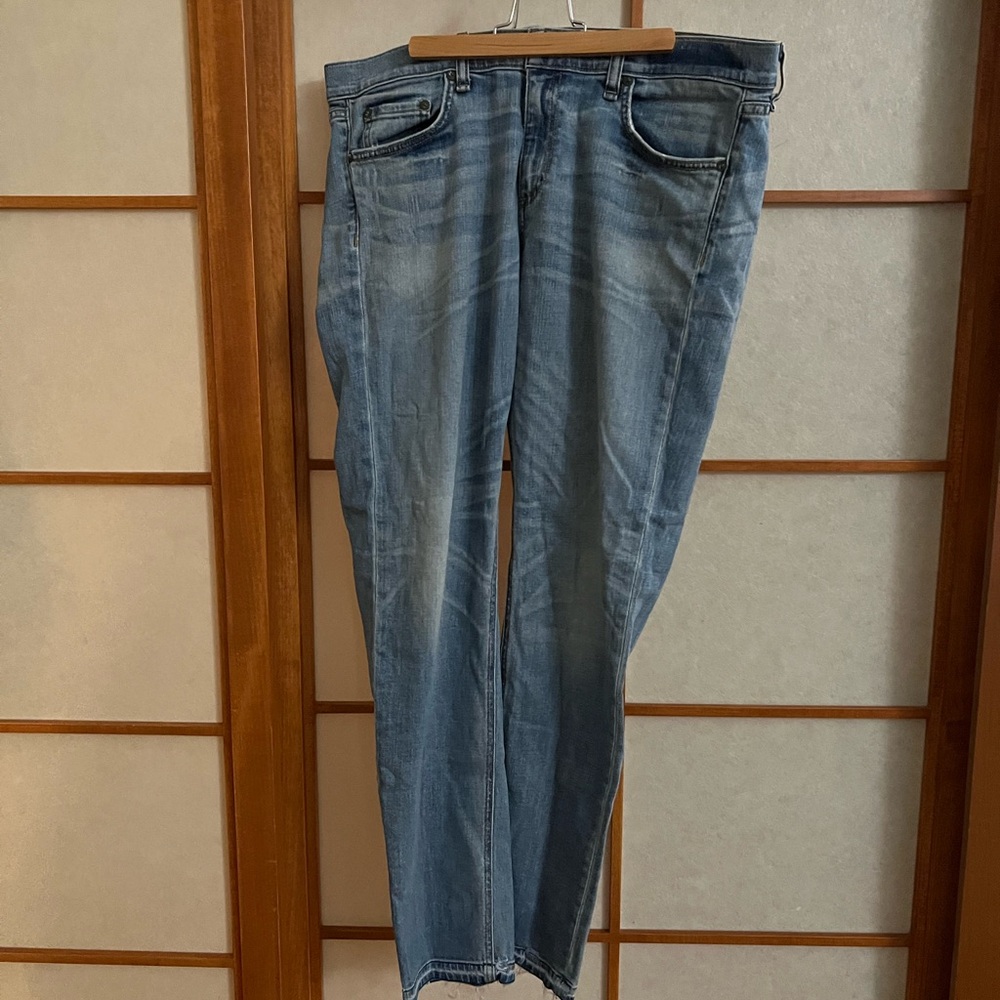 Rag & Bone The Dre 31 Light Blue Jeans Raw Hem